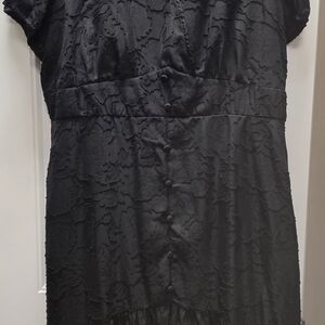 BloomChic Black Floral Midi Dress